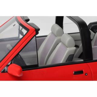 Ford Escort Mk4 XR3i Cabriolet - Flamenco-Rot 1986 OttO mobile 1:18 Resinemodell (Türen, Motorhaube... nicht zu öffnen!)